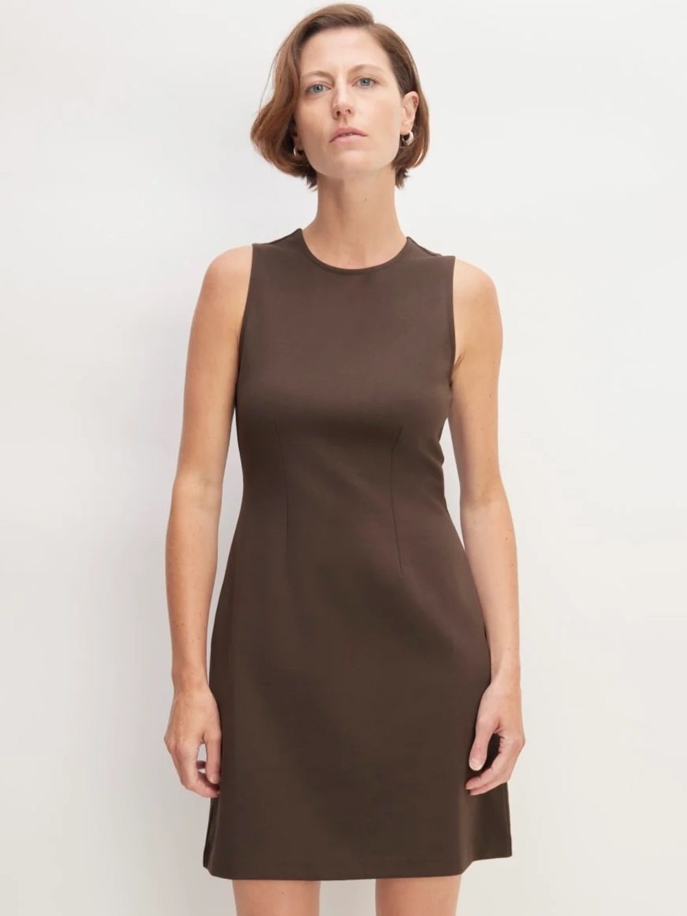 Everlane Brown Dream Cotton Shift Dress sz XL